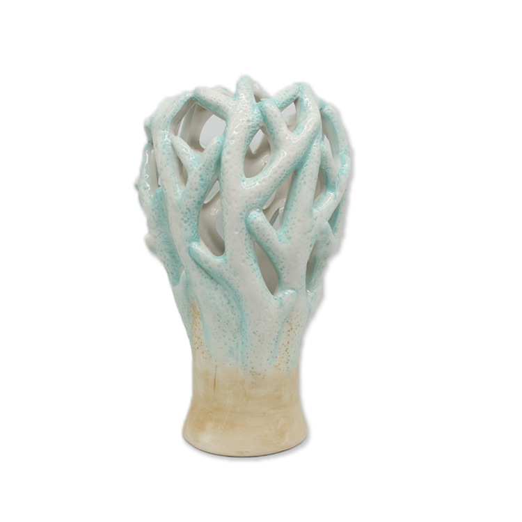 Factory Wholesale Ocean Style Artificial Ceramic Coral for Home Decor