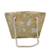 2023 Women Summer Sea Shell Straw Beach Bag Gold Tote Bag