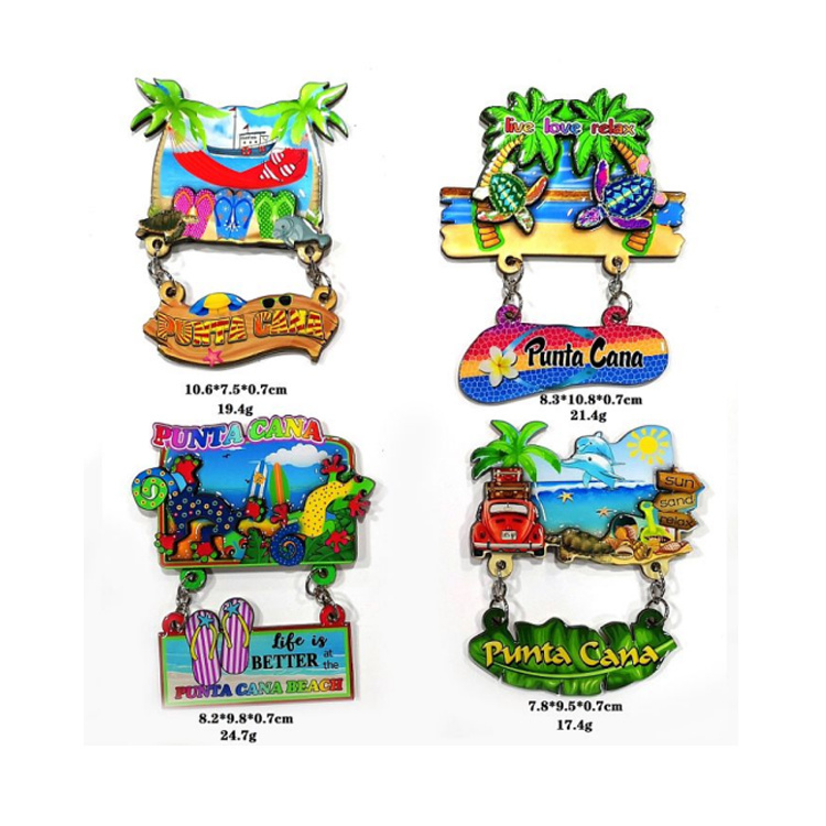 Travel Gift Beach Series MDF Fridge Magnet Punta Cana Souvenirs Fridge Magnet