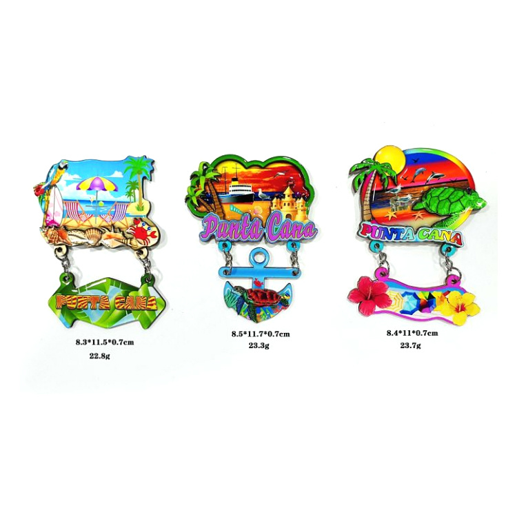 Travel Gift Beach Series MDF Fridge Magnet Punta Cana Souvenirs Fridge Magnet