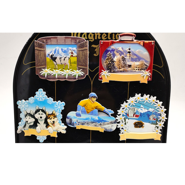 Factory Custom Made Tourist Gift Resin Magnet Souvenir