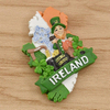 Factory Custom Resin St. Patrick′s Day Gift Clover Ireland Irish Souvenir Fridge Magnet