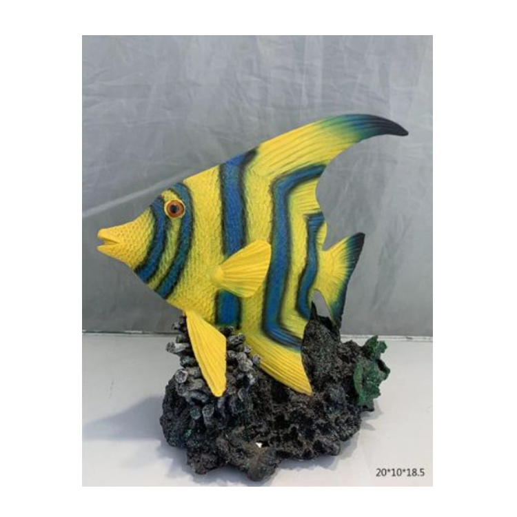 Artificial Home Decoration Tropical Fish Figurine Resin Fish Sculpture