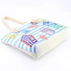 2023 Fashion Women Travel Hand Bag Ladies Print House Pattern Beach Bag Customized