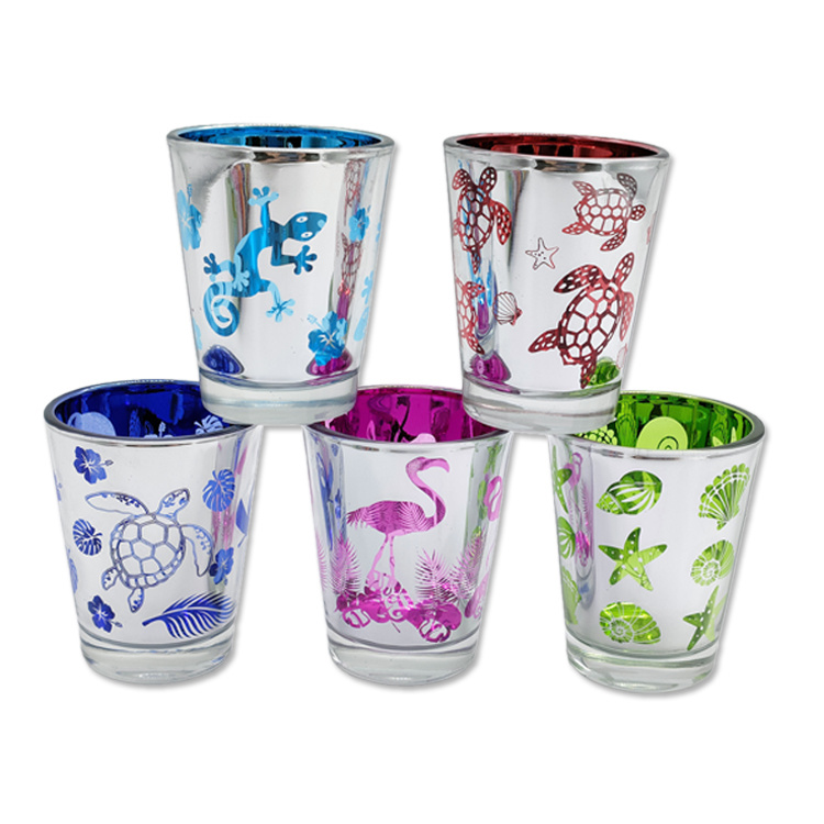 Factory Price Custom Personalized Logo Shot Glass Sublimation Full Printing Tourist Souvenir Shot Glass