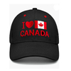 Customized 3D Embroidery Logo 6 Panel Sports Cap Souvenir Gift Hat Flag Canada Baseball Cap