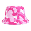 Summer Beach Sun Hat Colorful Heart Printed Camouflage Bucket Hat