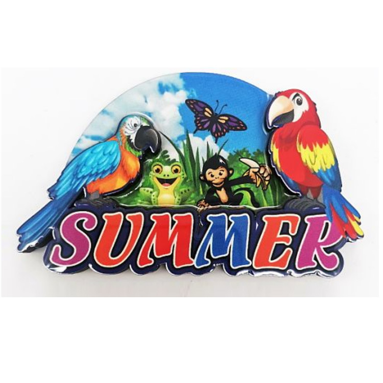 Custom MDF Wood Tourist Gift Toucan Magnet Costa Rica Souvenir Fridge Magnet