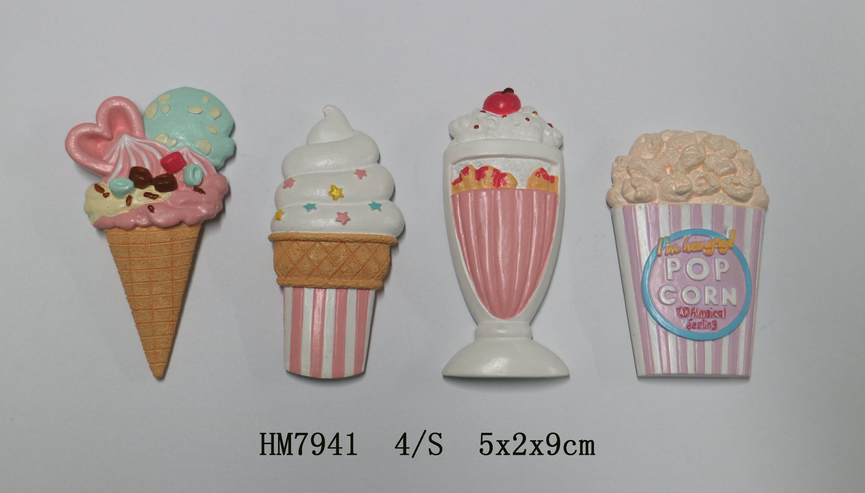 Wholesale Creative Funny Gift Custom Food Ice Cream Fridge Magnets