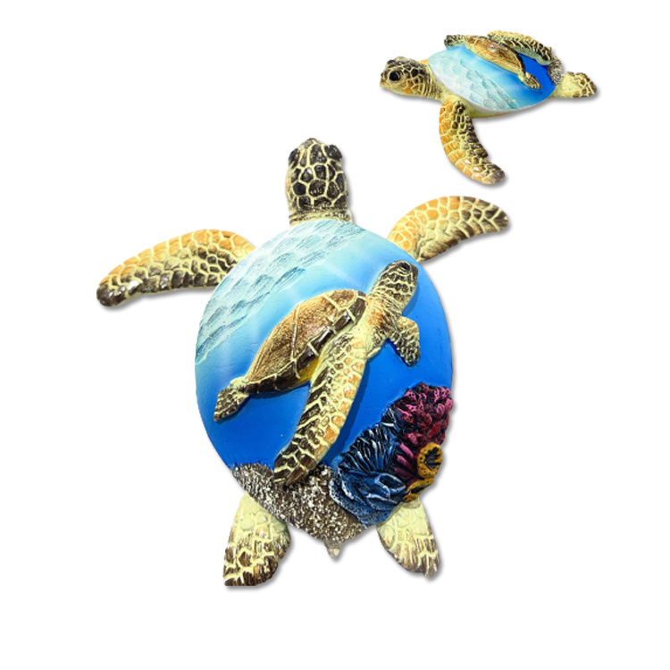 Wholesale Tourist Gift Island Ocean Beach Sea World Resin Dolphin Turtle Souvenir Statue