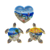 Wholesale Hand Painting Beach Sea Turtle Souvenir Polyresin Ashtray