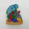 Custom Logo Resin Caribbean Sea Marine Animal Sea Cow Manatee Souvenir Fridge Magnet