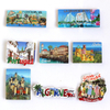 Customized Polyresin Printing Tourist Souvenir 3D Embossed Fridge Magnet