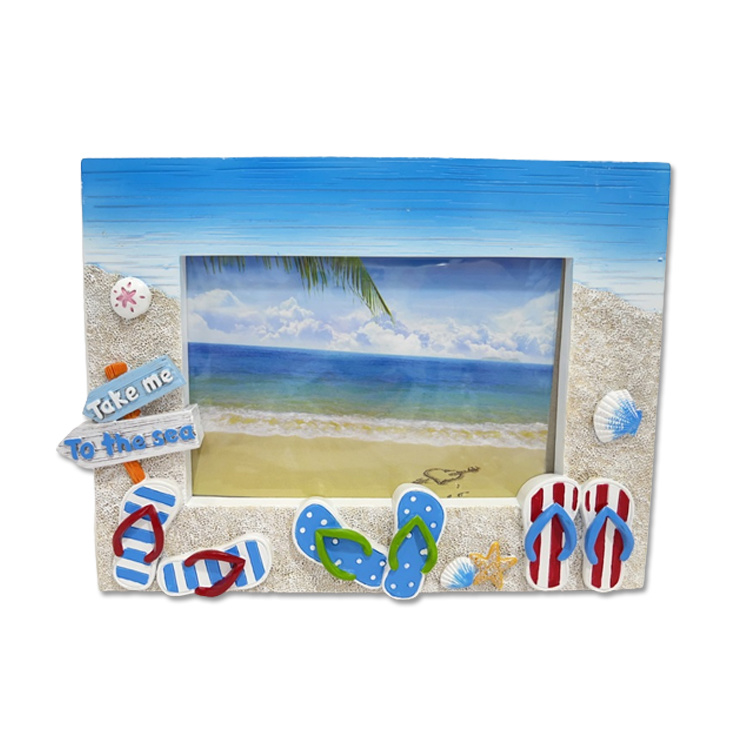 Custom Beach Home Decoration Souvenir Seagull Resin Photo Frame