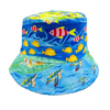 Custom Printing Logo Cotton Tropical Flower Leaf Floral Summer Beach Souvenir Bucket Hat