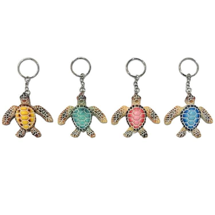 Wholesale Custom Beach Souvenir 3D Resin Sea Turtle Keychain