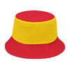 Custom Logo Printing Cotton Red Yellow Flag Color Souvenir Spain Bucket Hat