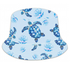 Wholesale Turtle Cap Caribbean Tropical Beach Souvenir Turtle Fisherman Bucket Hats with Custom Logo