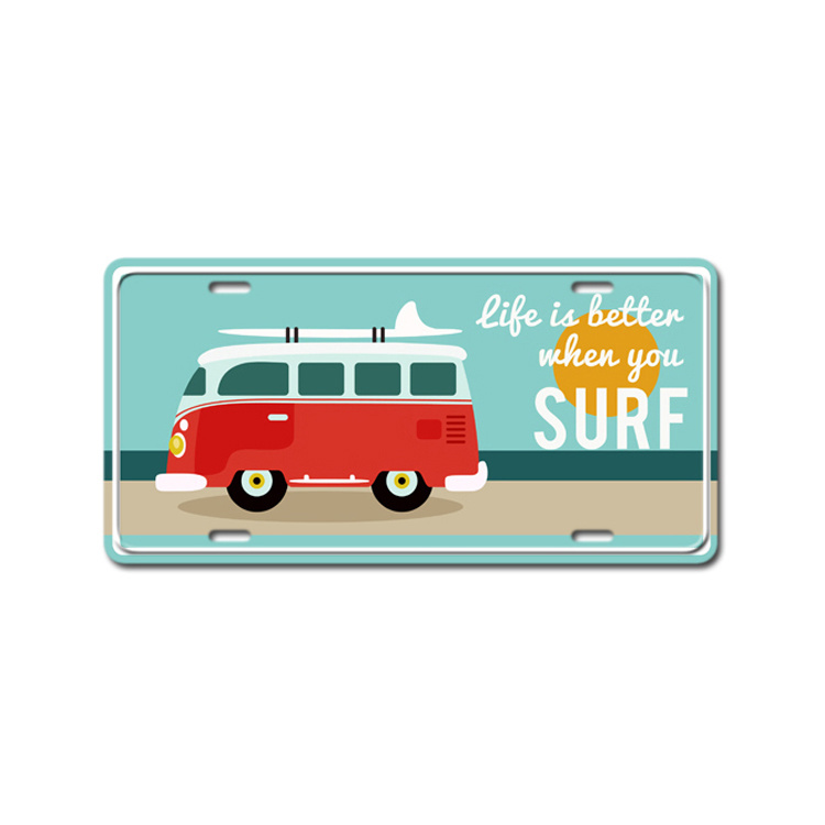 Custom Metal License Plate Italy Magnet Fridge Magnet Italian Souvenirs Magnet