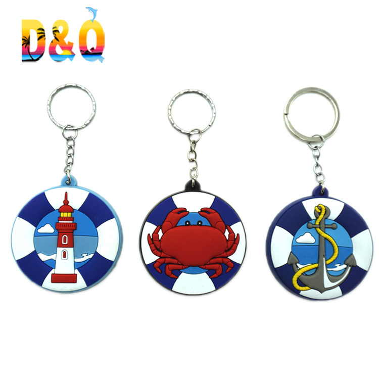 Wholesale Tourist Souvenir Soft PVC Keychain Custom PVC Key Chain