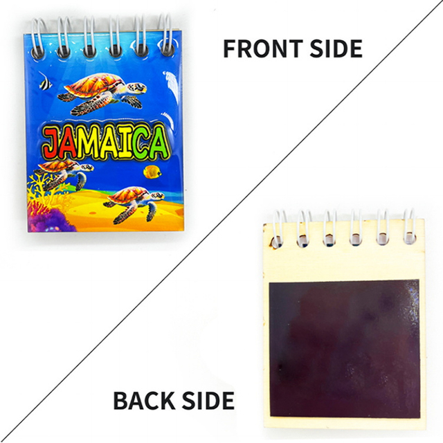 Custom Logo Wood Notepad Souvenir Fridge Magnet Notepad Refrigerator Magnet