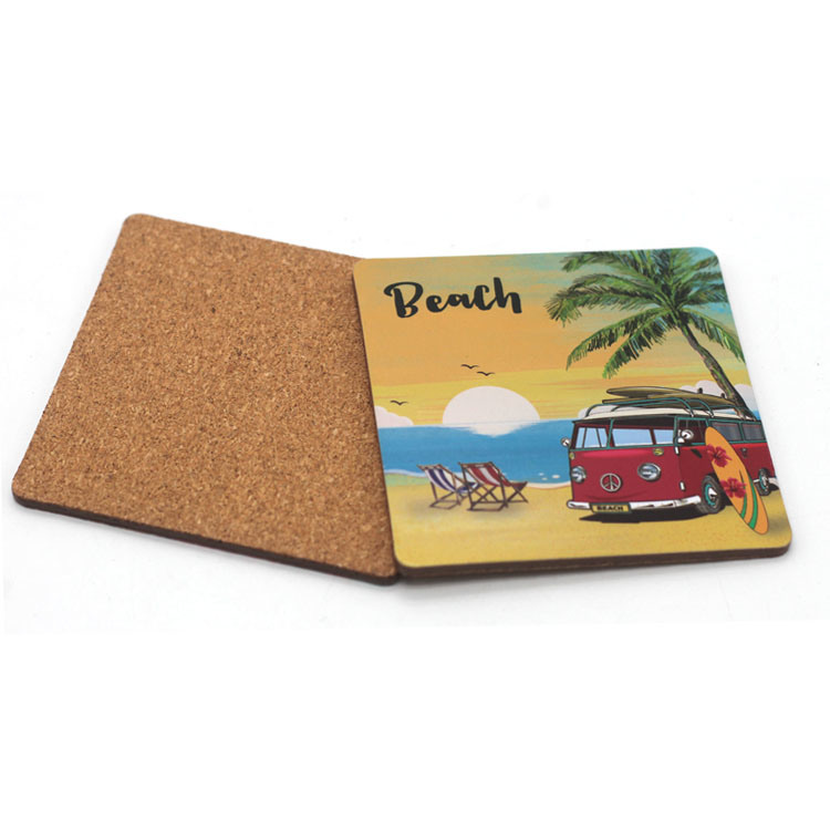 Wholesale Souvenir Design Custom Printed Square Wood MDF Coaster