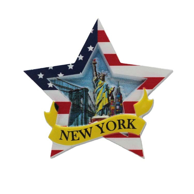 Resin Custom Printed Tourist New York City Souvenirs Fridge Magnet