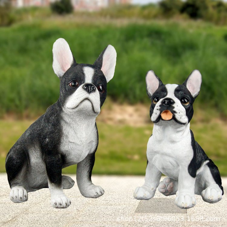 Wholesale Resin Cute Dog Figurine French Bulldog Statue for Home Decor