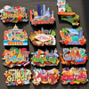 Custom American Cities Travel Gift Wood Fridge Magnet Chicago Souvenirs Magnets