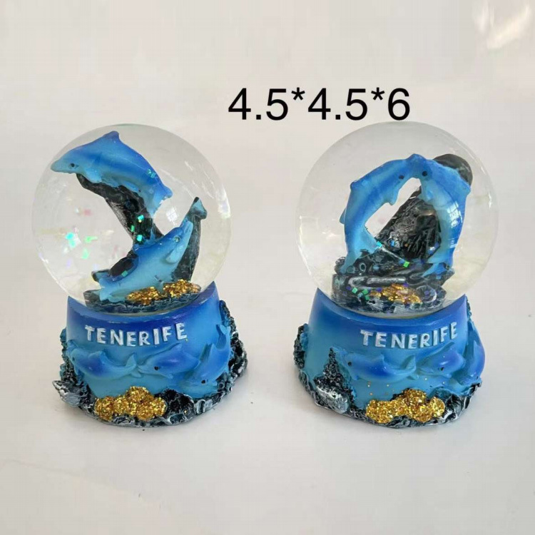 Custom Resin Travel Gift Dolphin Nautical Sailboat Lighthouse Croatia Souvenir Snow Globe