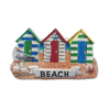 Custom Logo Resin Printing Color House Shape Magnet British Seaside Town Resort Weymouth Souvenir Fridge Magnet