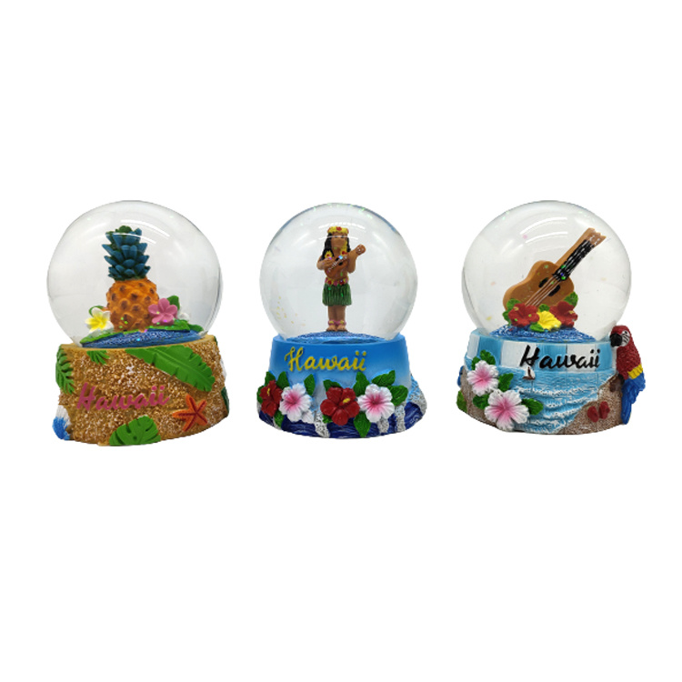 Customizable Personalised Resin Beach Dominica Souvenir Turtle Snow Globe