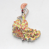 Wholesale Travel Souvenir Resin Magnet Flamenco Spain Souvenir Dancer Girl Fridge Magnet