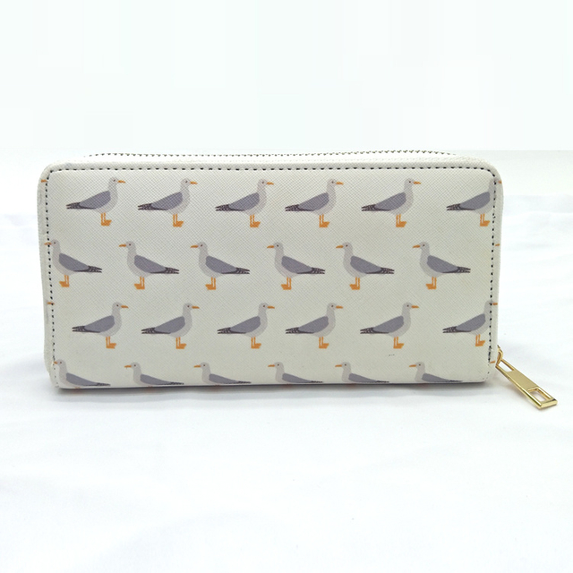 Custom Printed Leather Long Wallet Women Long Purse