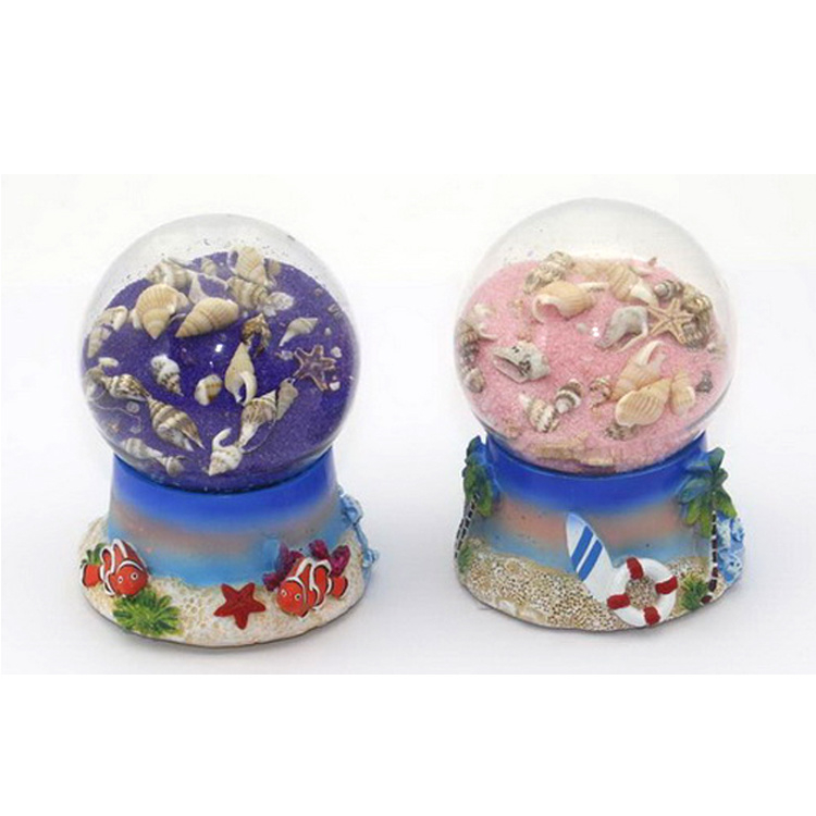 Custom Tropical Beach Sand Globe Souvenir Resin Sand Bottle Decoration