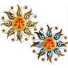 Metal Wall Decor Handcrafted Lighted Metal Sun Wall Art