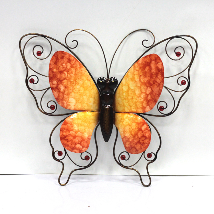 Factory Wholesale Iron Garden Art Decor Large Metal Butterfly Wall Decor