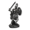 High Quality Crusader Knight Statue Silver Finishing Cold Cast Resin Statue