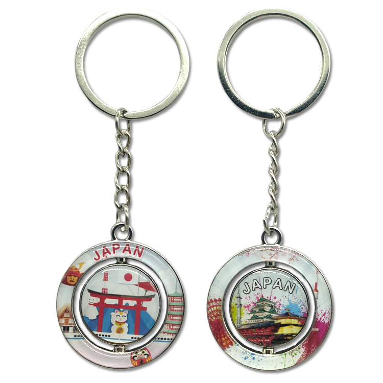 Custom Logo Glass Key Chain Da Nang Vietnam Keyring Hanoi Ho Chi Minh Souvenir Vietnam Flag Keychain