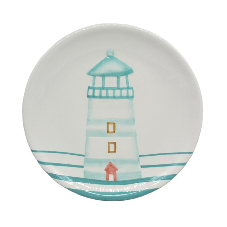 Wholesale Starfish Shaped Plate Home Decorative Ocean Beach Souvenir Starfish Ceramic Plates