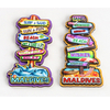 Custom Wood Landmark Shape Fridge Magnet Ocean Maldives Souvenir Fridge Magnet