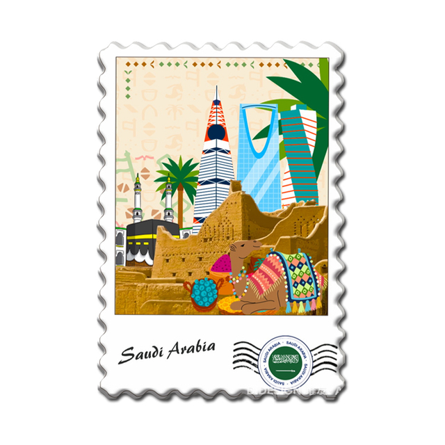 Resin Printing Kuwait Building Tour Camel Souvenirs Kuwait Fridge Magnet