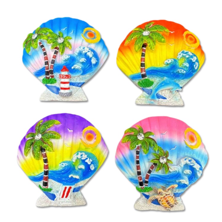 Handmade Hand Printed Tourist Souvenir 3D Resin Butterfly Fridge Magnets