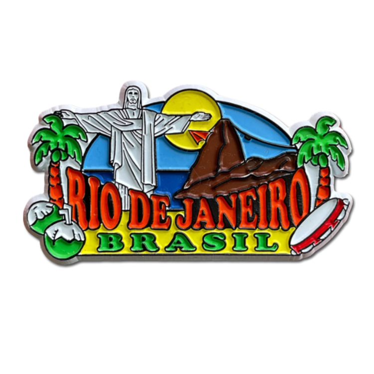 Factory Custom Logo Rio De Janeiro Christ The Redeemer Souvenir Brasil Rubber Fridge Magnet