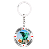 Custom Logo Rotatable Metal Dragon Bridge Ljubljana Slovenia Souvenir Keychain