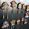 Resin Handmade Painted Austria Germany Cuckoo Clock Souvenir Fridge Magnet