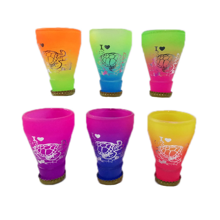 Custom Tropical Travel Souvenirs Unique Souvenir Multi Color Shot Glasses