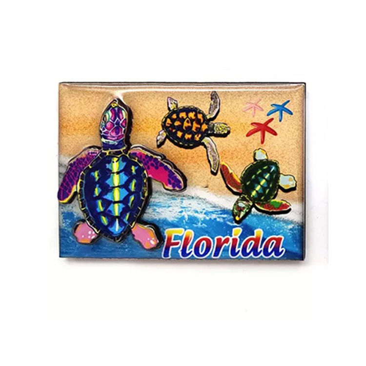 Factory Custom Caribbean Beach Wooden Fridge Magnets San Andres Islands Souvenir Fridge Magnet