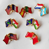 High Quality Custom Nation Country Flag Pin Metal Lapel Collection Tourist Souvenir Pin Badge