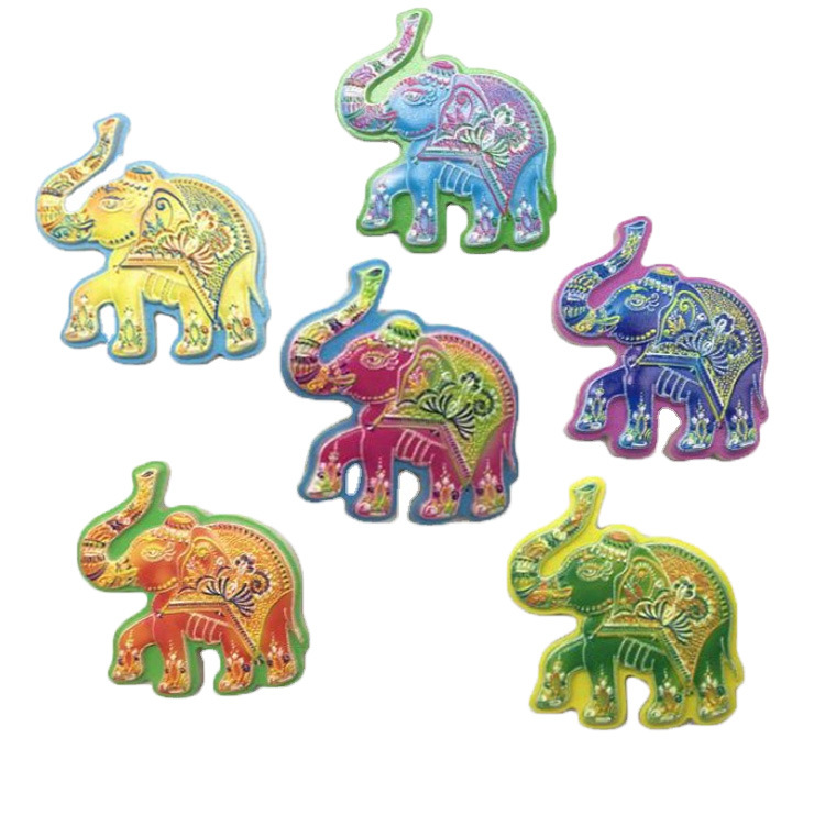 Wholesale Resin Tourist Souvenir Thailand Elephant Fridge Magnet